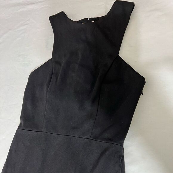 Lovers+ Friends Black Abbey Maxi Gown Size Small Sleeveless Fishtail Style - Picture 8 of 15